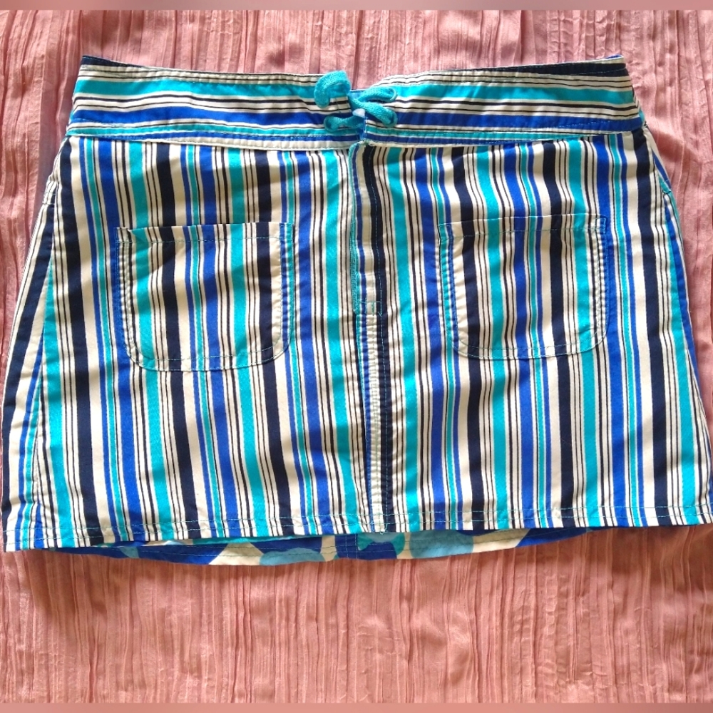 Vintage Y2K reversible mini skirt blue 💙